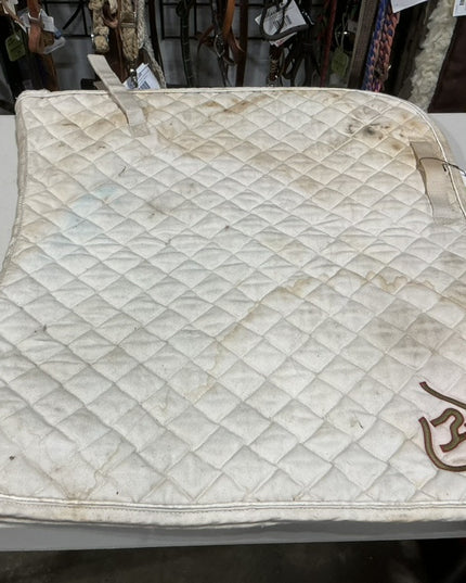 English Saddle Pad White