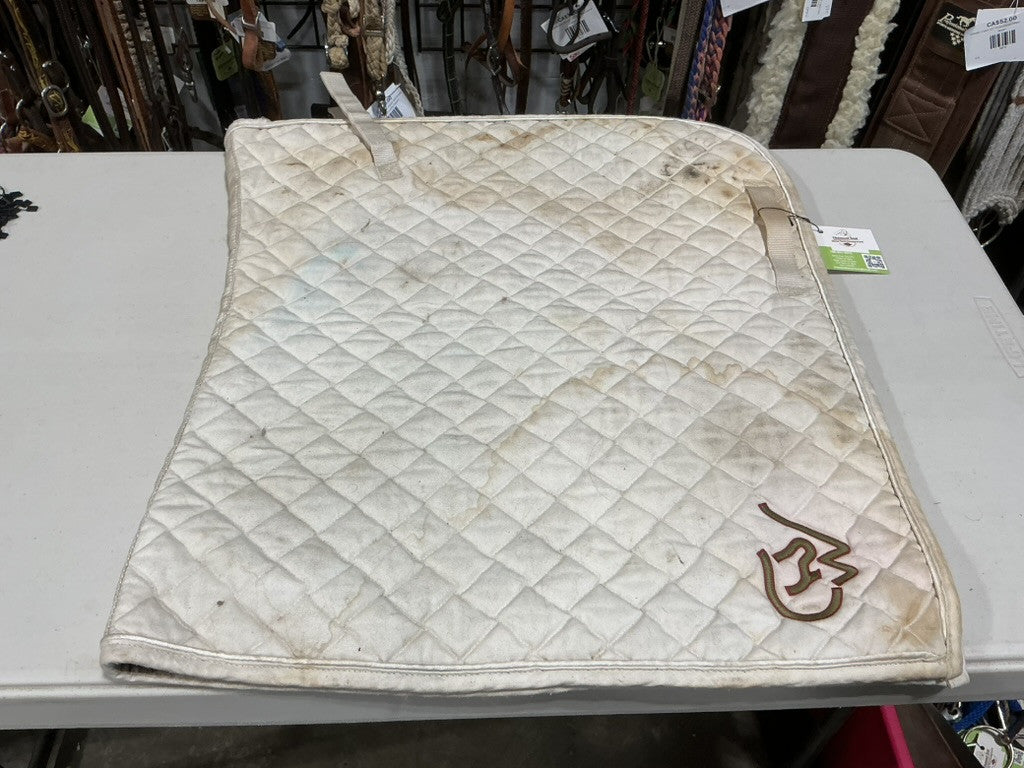 English Saddle Pad White