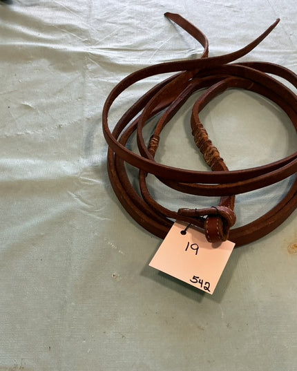 Western Split Reins #3 With Rawhide