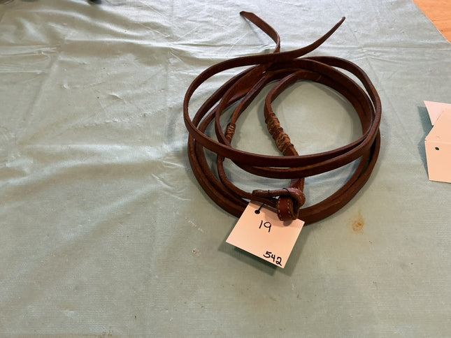 Western Split Reins #3 With Rawhide