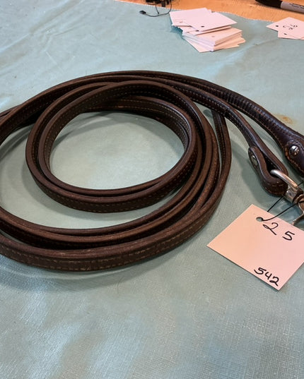 Western Split Reins Dark With Clips #1