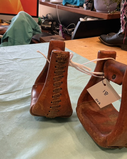 Western Stirrups Leather 
