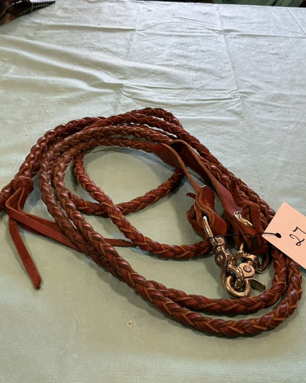 Western Split Reins Braded 