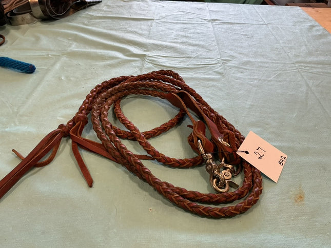 Western Split Reins Braded 