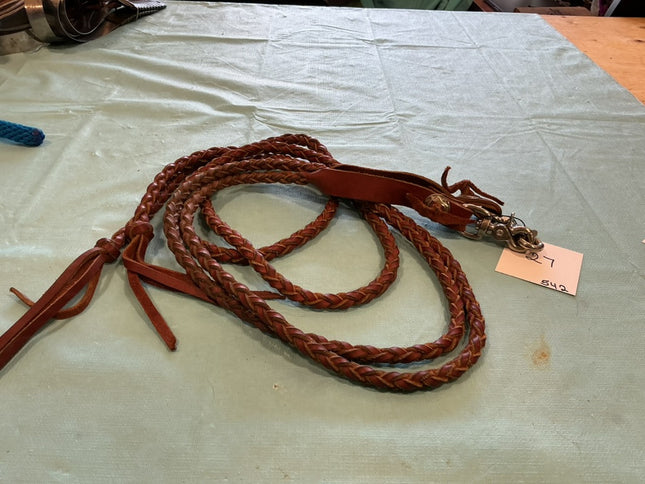 Western Split Reins Braded 