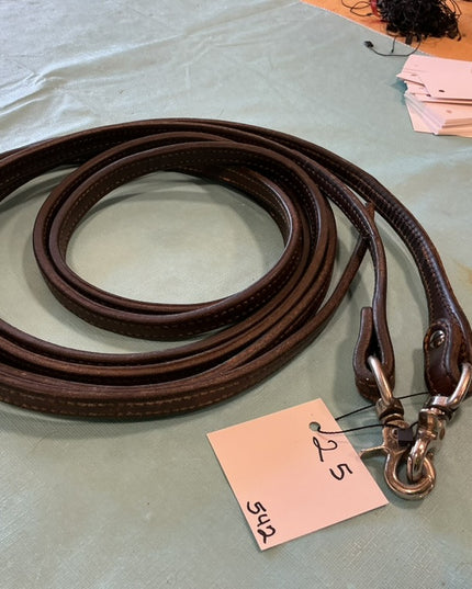 Western Split Reins Dark With Clips #1