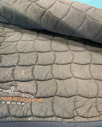 English Saddle Pad Orange/Grey