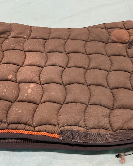 English Saddle Pad Orange/Grey