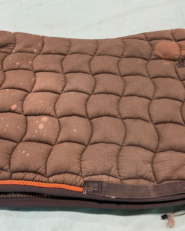 English Saddle Pad Orange/Grey