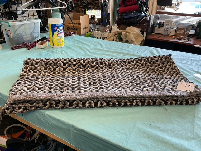 Western Saddle Blanket Black/White