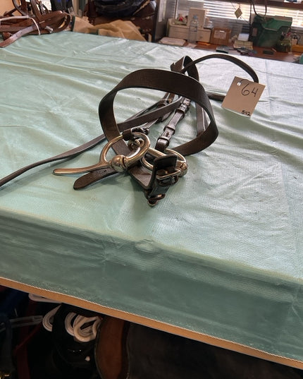 Western Headstall Reins & Bit Dark 