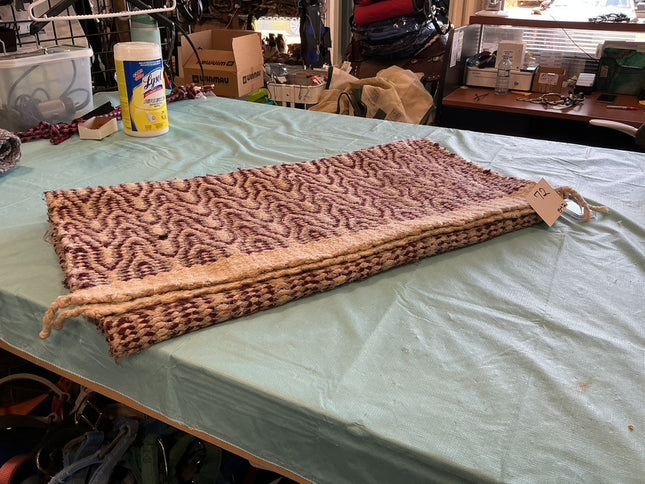 Western Saddle Blanket Tan/Burgundy 