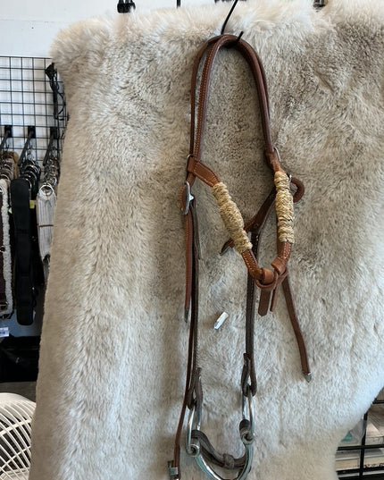 Western Headstall Rawhide & Bit 