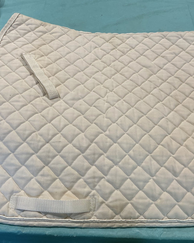English Saddle Pad White