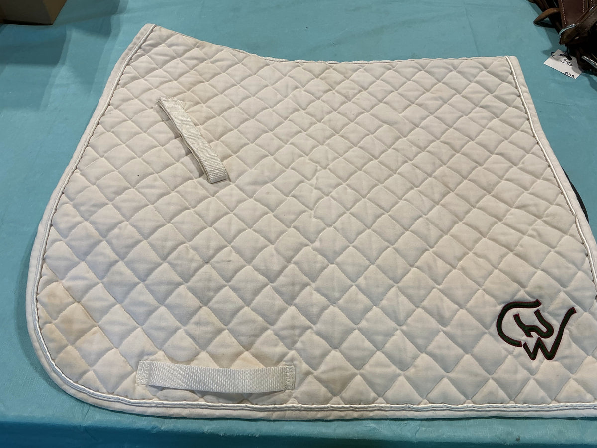 English Saddle Pad White