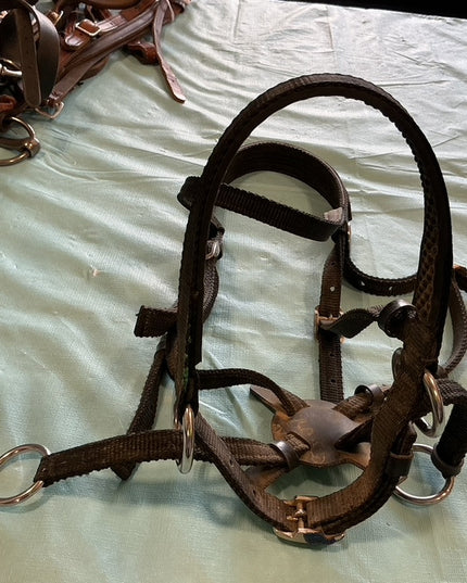 Bitless Bridle Nylon Black 
