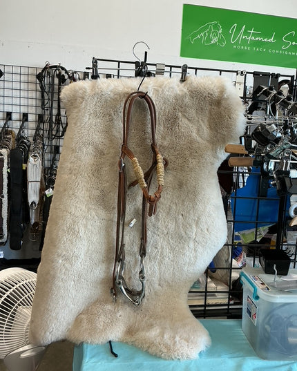Western Headstall Rawhide & Bit 