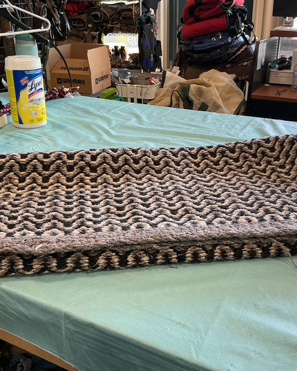 Western Saddle Blanket Black/White