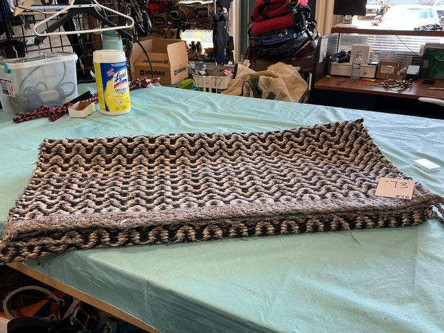 Western Saddle Blanket Black/White