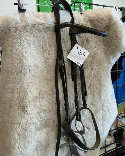 Western Headstall & Snaffle Bit Dark Leather 