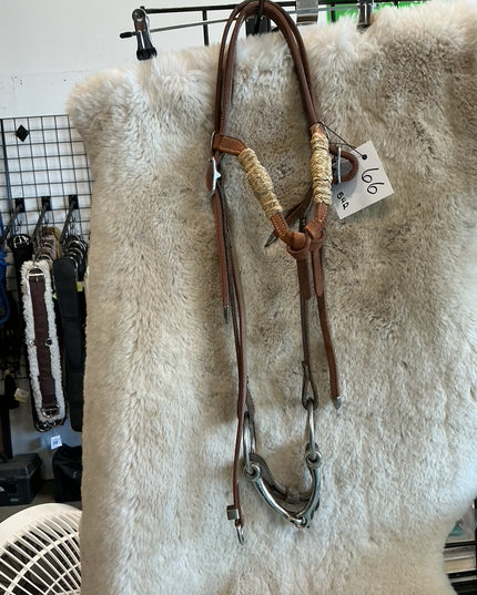 Western Headstall Rawhide & Bit 