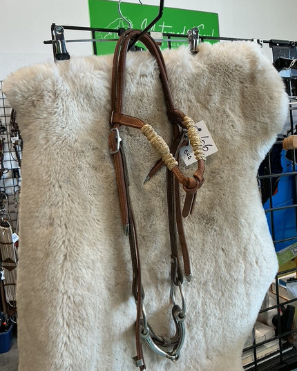 Western Headstall Rawhide & Bit 
