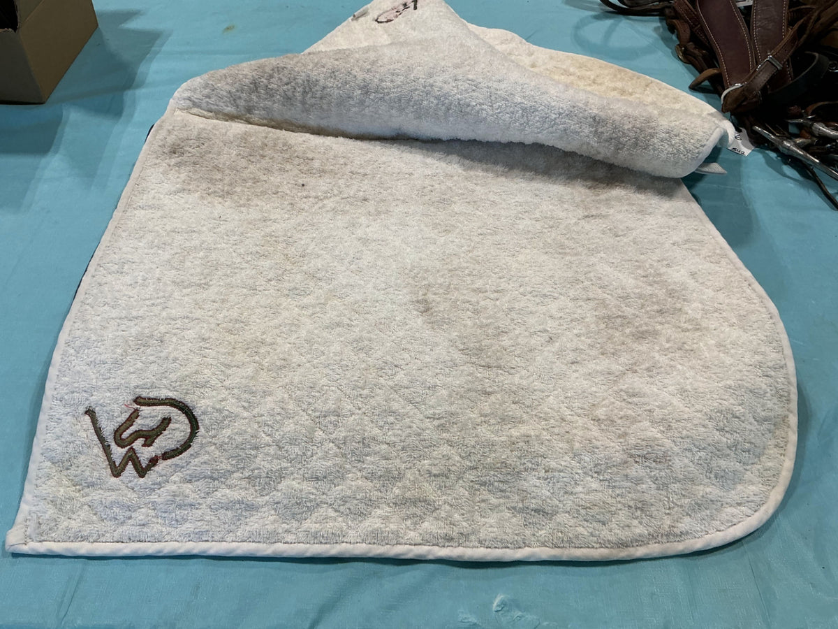 English Saddle Pad White