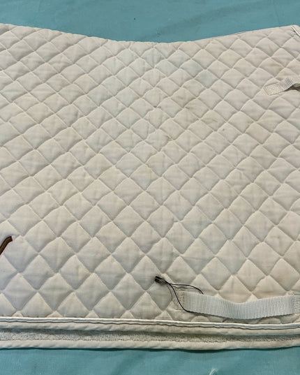 English Saddle Pad White