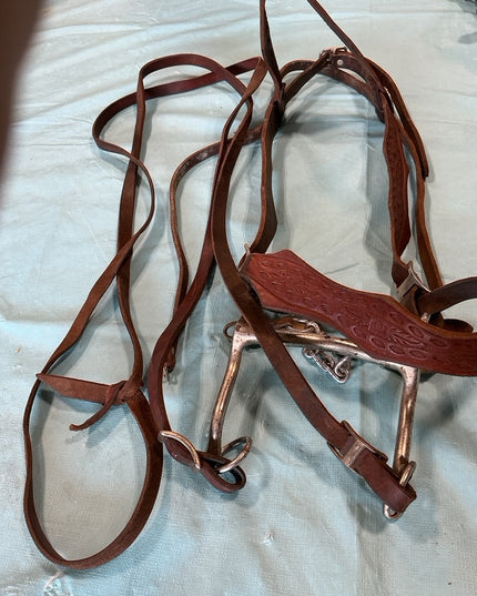 Western Bridle Bit & Reins 