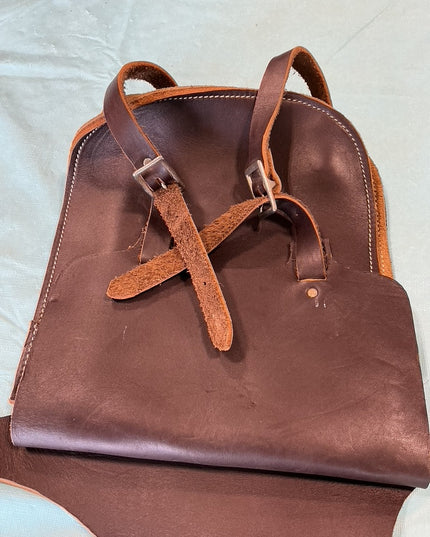 Saddle Bags Brow Heavy Leather