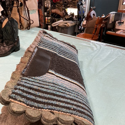 Western Saddle Pad blue Felt 24X24