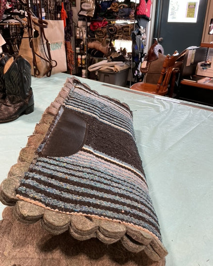 Western Saddle Pad blue Felt 24X24
