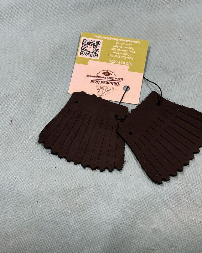 Kilties Black Leather  Set of 2 