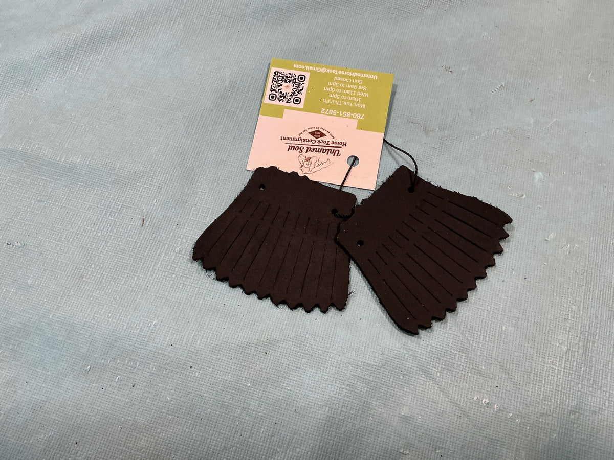 Kilties Black Leather  Set of 2