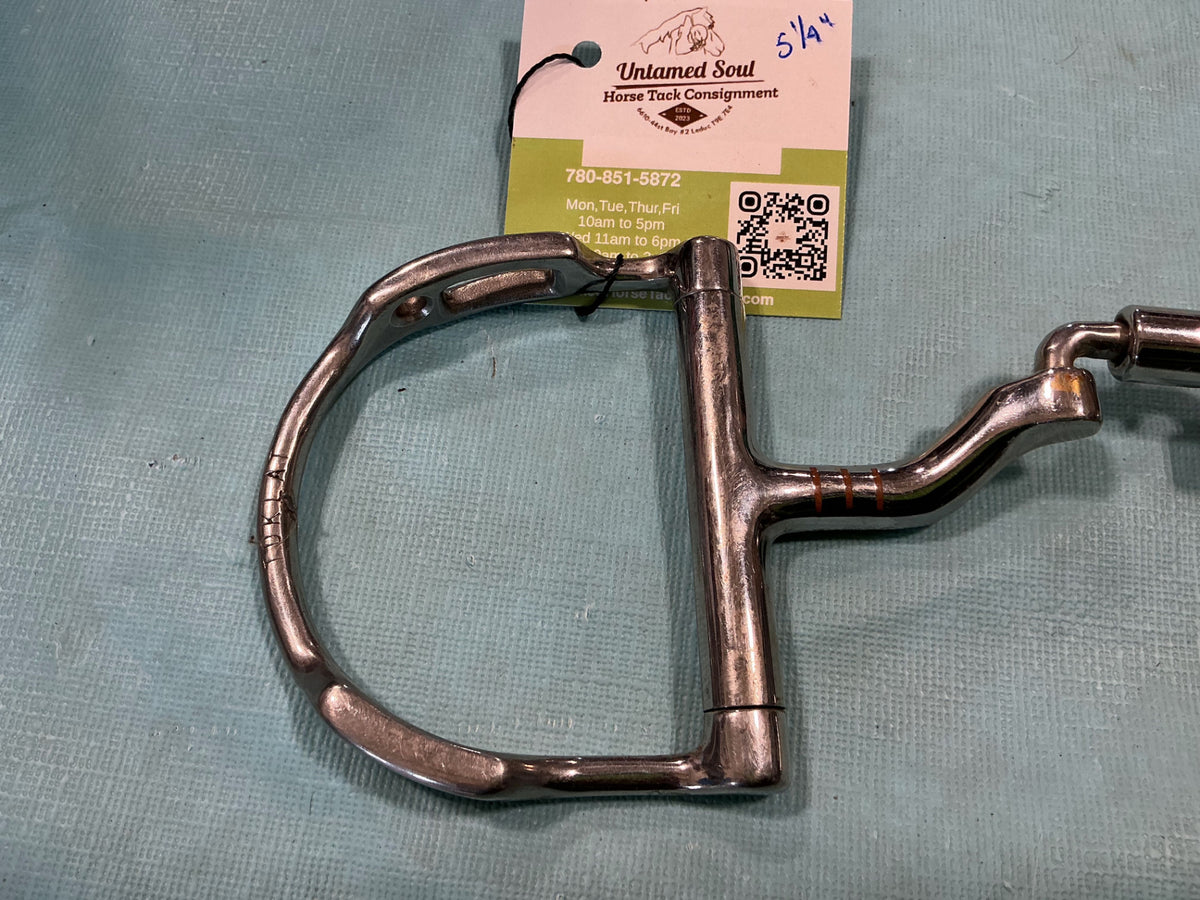 Bit Mylar Correction Ported D Ring. 5 1/4"