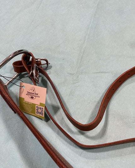 Tripping Collar. Brown Leather