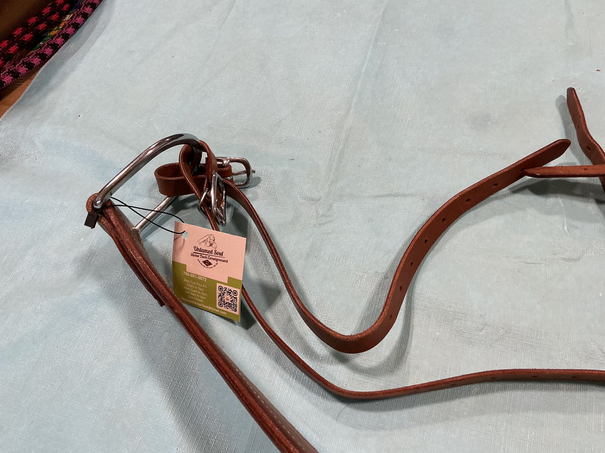 Tripping Collar. Brown Leather