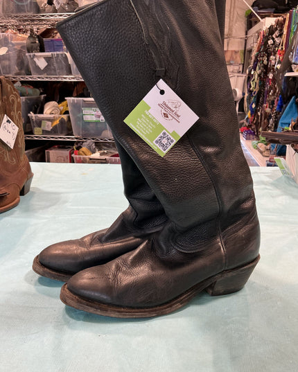 Boots Boulet Black Leather Size 8 1/2 E