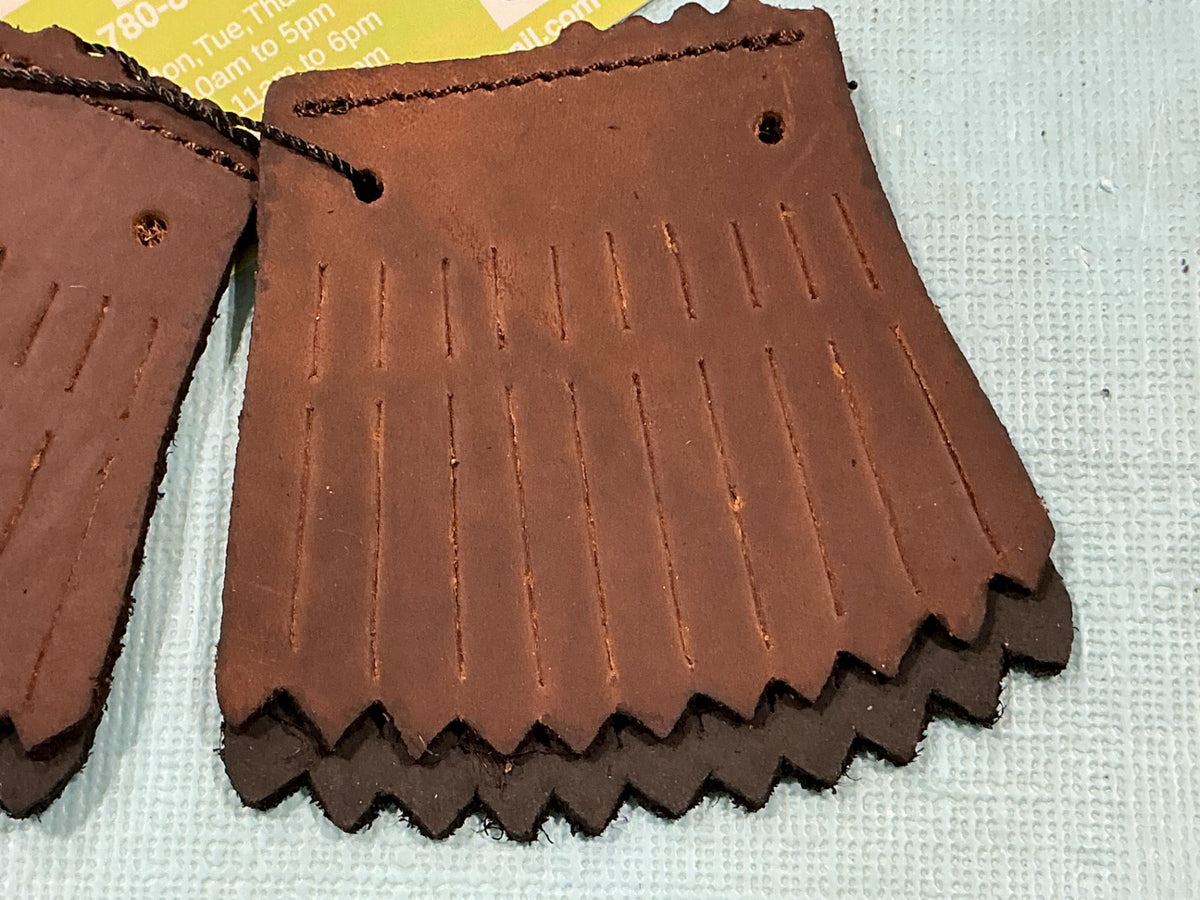 Kilties Brown Leather  Set of 2