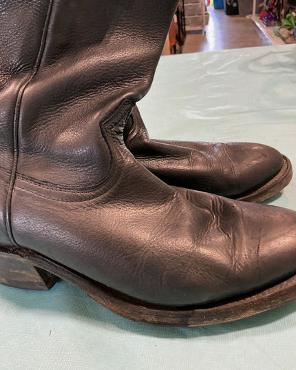 Boots Boulet Black Leather Size 8 1/2 E