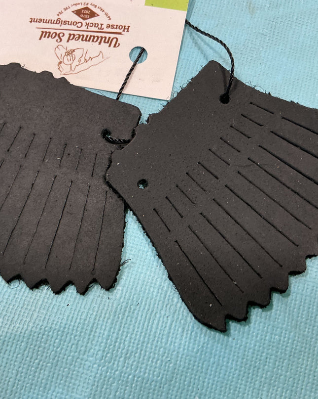 Kilties Black Leather  Set of 2 