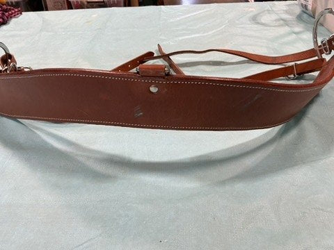 Tripping Collar. Brown Leather