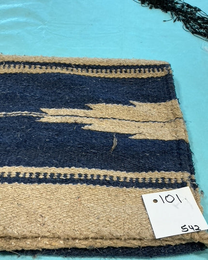 Western Saddle Blanket Blue/Brown 