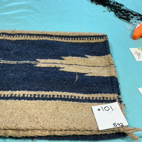 Western Saddle Blanket – Blue/Brown | Used