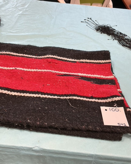 Western Saddle Blanket Red/Black 