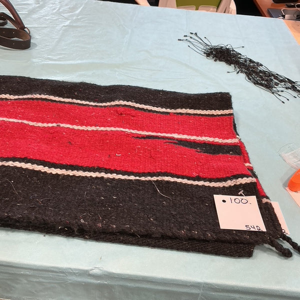 Western Saddle Blanket – Red/Black | Used