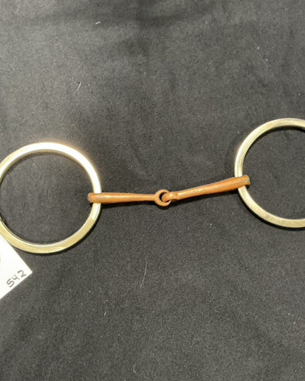 Bit Snaffle Big Rings Copper Middle 5.25" 