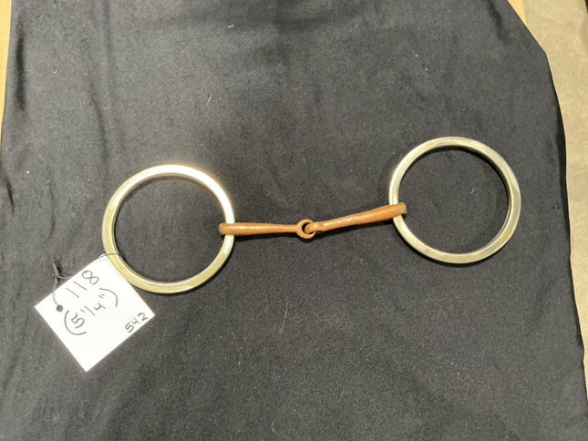 Bit Snaffle Big Rings Copper Middle 5.25"