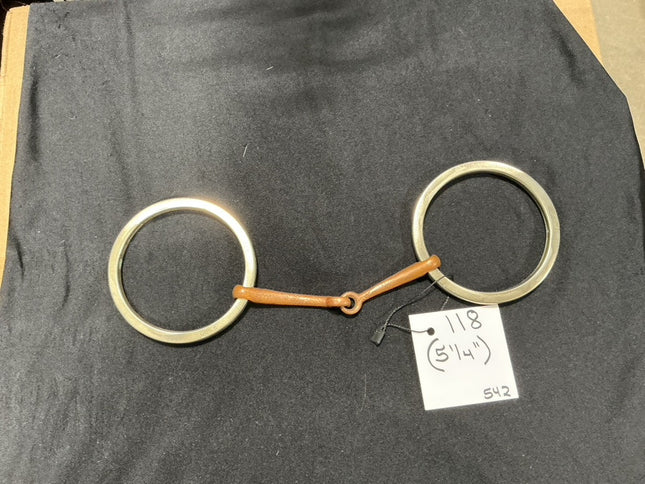 Bit Snaffle Big Rings Copper Middle 5.25"