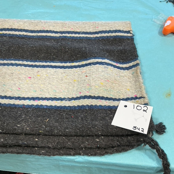 Western Saddle Blanket – Black/White (B) | Used